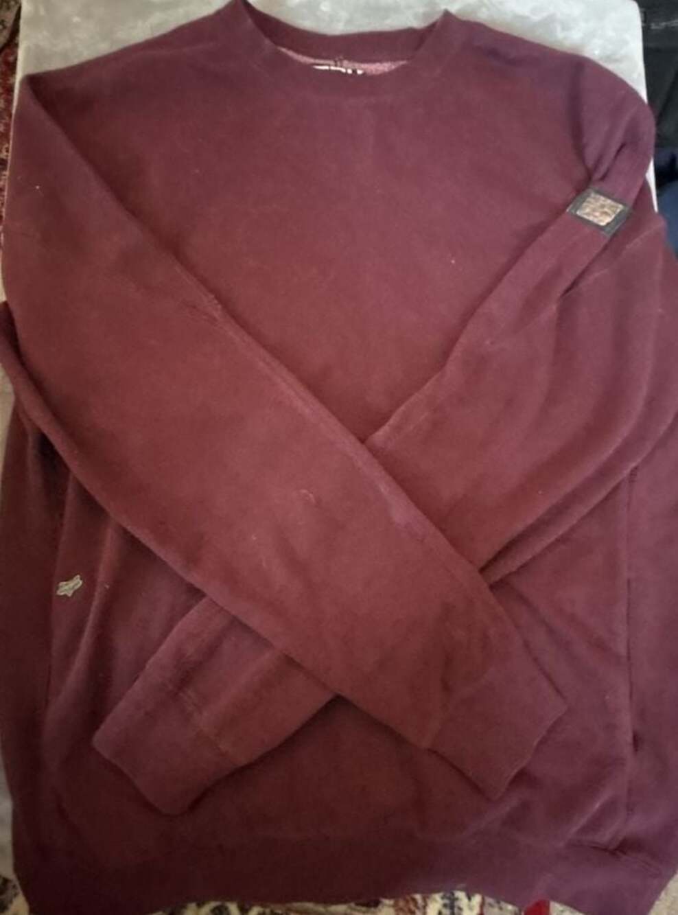 Fox Racing Slim Fit Crewneck Sweatshirt Maroon Size L